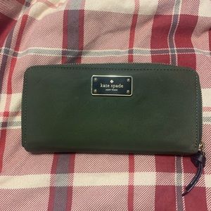 Kate spade olive green wallet